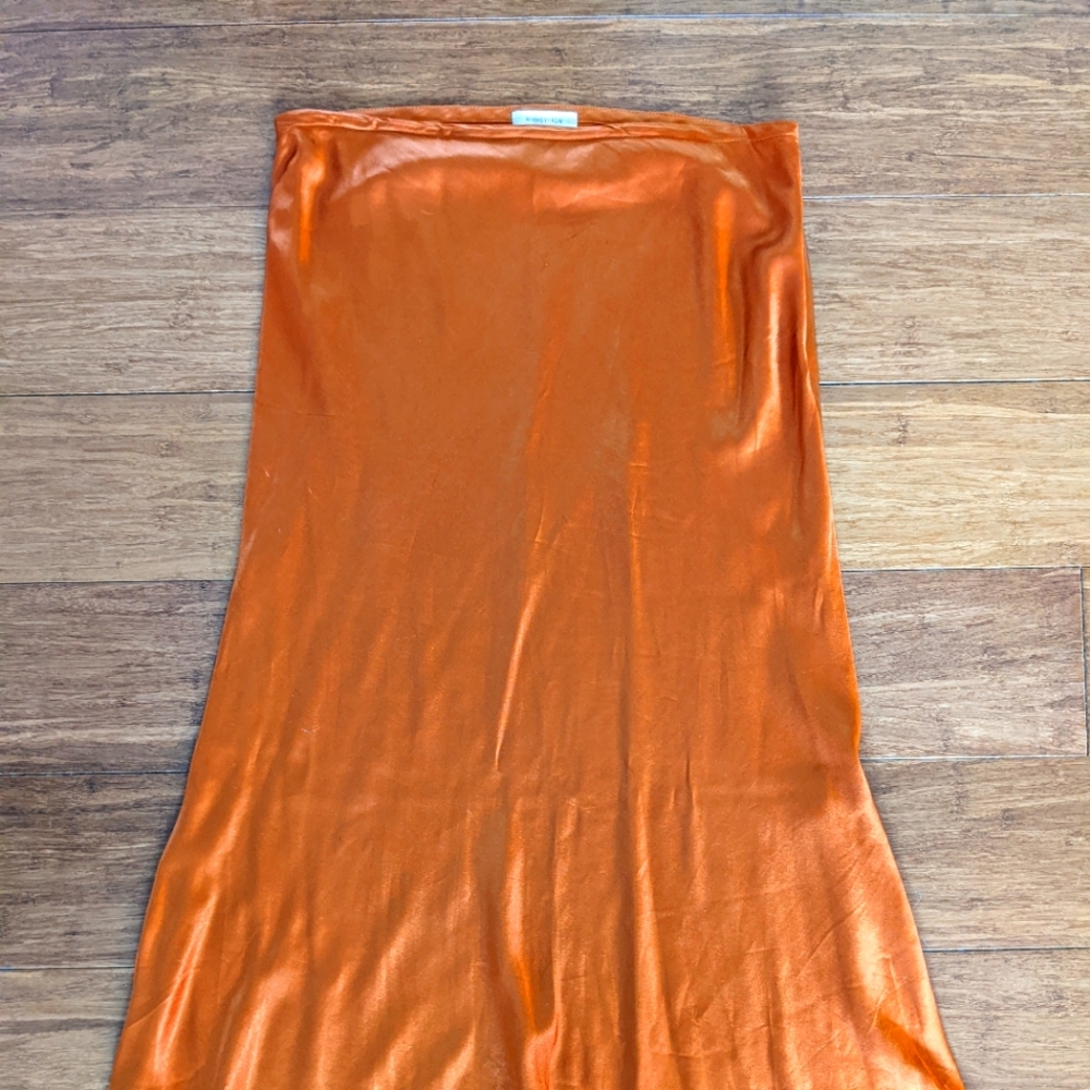 Whimsy + Row tulip mid skirt satin